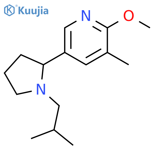 5-(1-Isobutyl-pyrrolidin-2-yl)-2-methoxy-3-methyl-pyridine structure