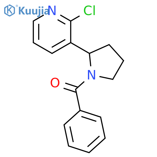 [2-(2-Chloro-pyridin-3-yl)-pyrrolidin-1-yl]-phenyl-methanone structure