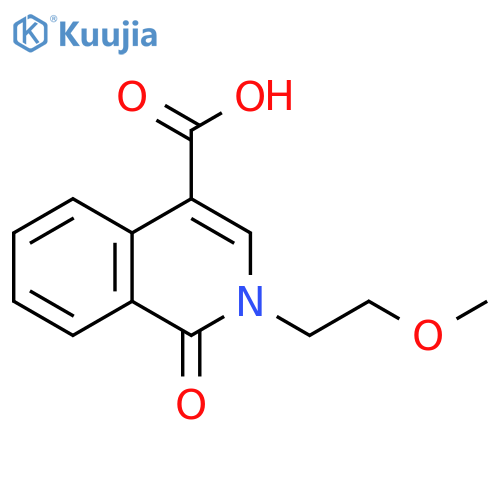 2-(2-Methoxyethyl)-1-oxo-1,2-dihydroisoquinoline-4-carboxylic acid structure