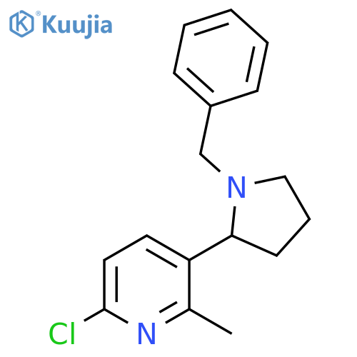 3-(1-Benzyl-pyrrolidin-2-yl)-6-chloro-2-methyl-pyridine structure