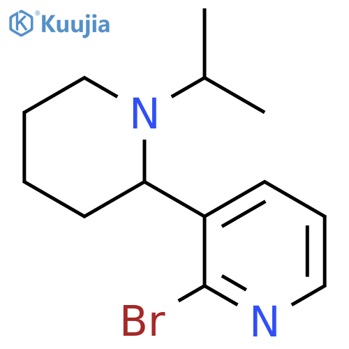 2-Bromo-1-isopropyl-1,2,3,4,5,6-hexahydro-[2,3]bipyridinyl structure