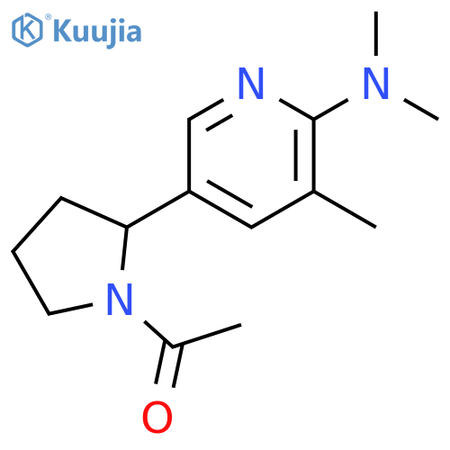 1-[2-(6-Dimethylamino-5-methyl-pyridin-3-yl)-pyrrolidin-1-yl]-ethanone structure