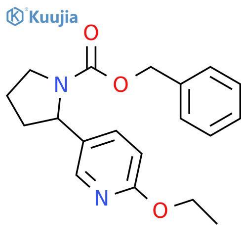 2-(6-Ethoxy-pyridin-3-yl)-pyrrolidine-1-carboxylic acid benzyl ester structure