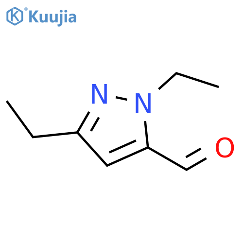 1,3-diethyl-1H-pyrazole-5-carbaldehyde structure