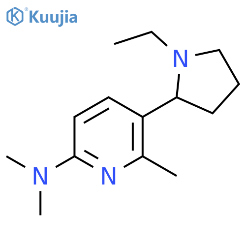 [5-(1-Ethyl-pyrrolidin-2-yl)-6-methyl-pyridin-2-yl]-dimethyl-amine structure