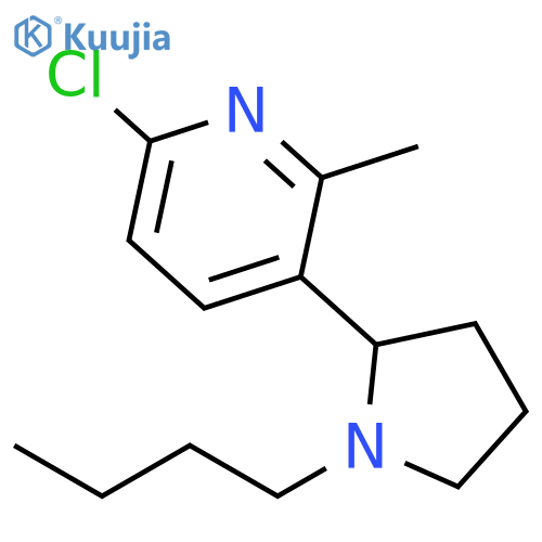 3-(1-Butyl-pyrrolidin-2-yl)-6-chloro-2-methyl-pyridine structure