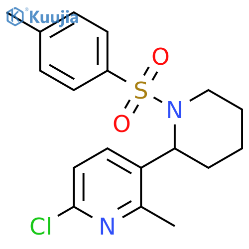 6-Chloro-2-methyl-1-(toluene-4-sulfonyl)-1,2,3,4,5,6-hexahydro-[2,3]bipyridinyl structure