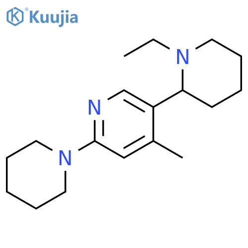 1-Ethyl-4-methyl-3,4,5,6,1,2,3,4,5,6-decahydro-2H-[1,2:5,2]terpyridine structure