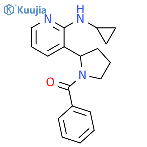 [2-(2-Cyclopropylamino-pyridin-3-yl)-pyrrolidin-1-yl]-phenyl-methanone structure