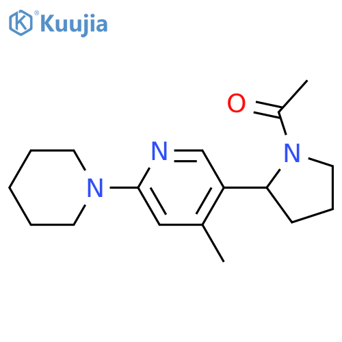 1-[2-(4-Methyl-3,4,5,6-tetrahydro-2H-[1,2]bipyridinyl-5-yl)-pyrrolidin-1-yl]-ethanone structure