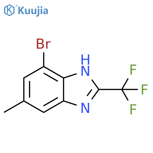 7-bromo-5-methyl-2-(trifluoromethyl)-1H-benzimidazole structure