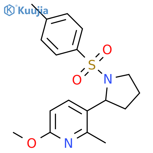 6-Methoxy-2-methyl-3-[1-(toluene-4-sulfonyl)-pyrrolidin-2-yl]-pyridine structure