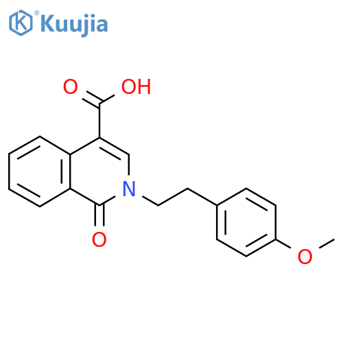 2-2-(4-Methoxyphenyl)ethyl-1-oxo-1,2-dihydroisoquinoline-4-carboxylic acid structure