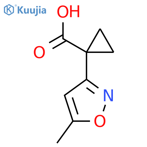 1-(5-Methyl-1,2-oxazol-3-yl)cyclopropane-1-carboxylic acid structure