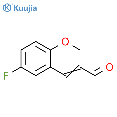 3-(5-fluoro-2-methoxyphenyl)prop-2-enal structure