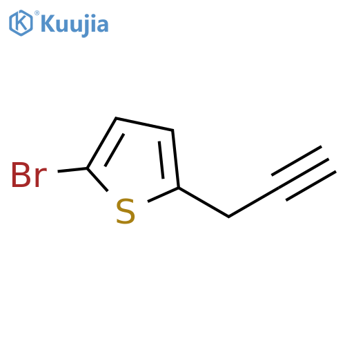 2-bromo-5-(prop-2-yn-1-yl)thiophene structure