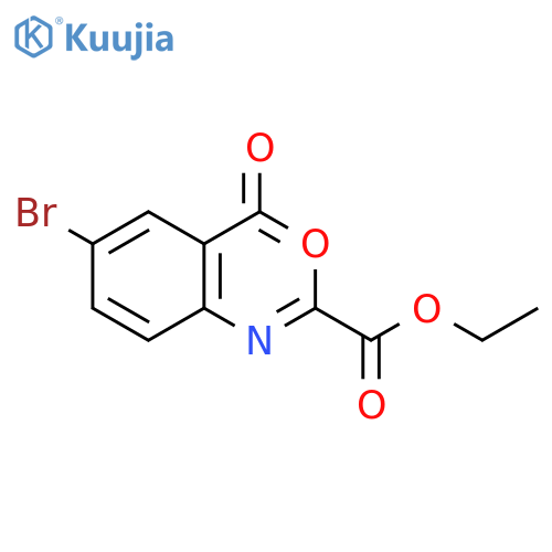 ethyl 6-bromo-4-oxo-4H-benzo[d][1,3]oxazine-2-carboxylate structure