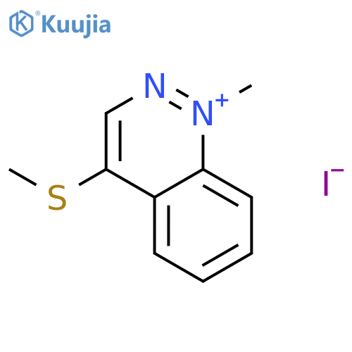 Cinnolinium, 1-methyl-4-(methylthio)-, iodide structure