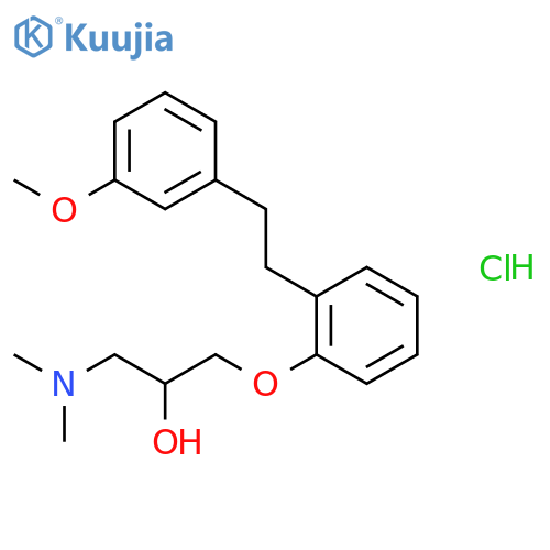 1-(Dimethylamino)-3-(2-(3-methoxyphenethyl)phenoxy)propan-2-ol hydrochloride structure