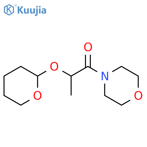 (2R)-1-(morpholin-4-yl)-2-(oxan-2-yloxy)propan-1-one structure