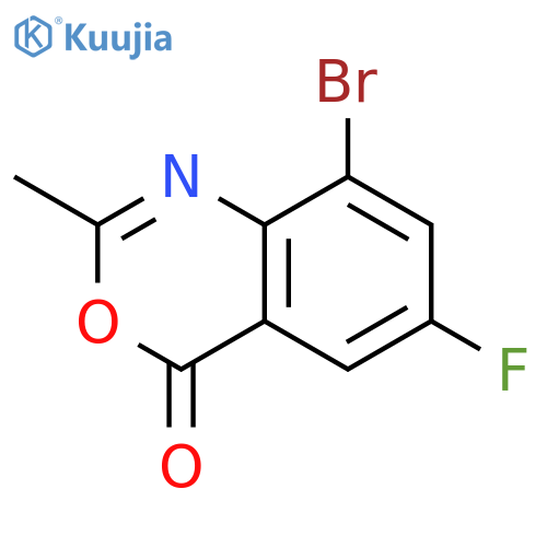 8-Bromo-6-fluoro-2-methyl-4H-benzod1,3oxazin-4-one structure