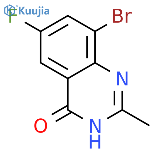 8-Bromo-6-fluoro-2-methylquinazolin-4(3H)-one structure