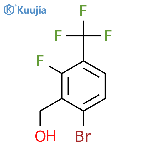(6-Bromo-2-fluoro-3-(trifluoromethyl)phenyl)methanol structure