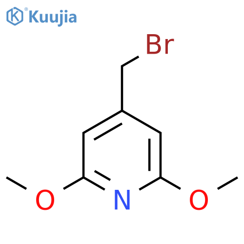4-(Bromomethyl)-2,6-dimethoxypyridine structure