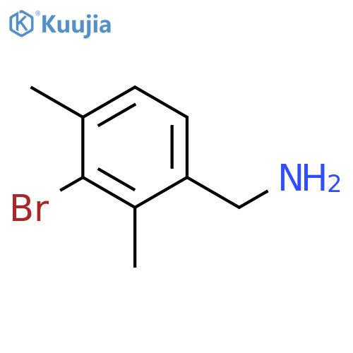 Benzenemethanamine, 3-bromo-2,4-dimethyl- structure