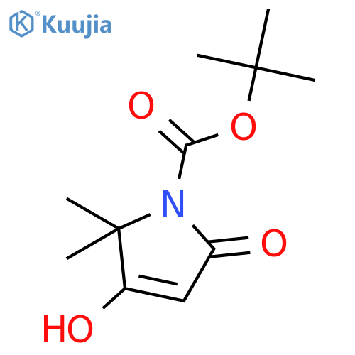 3-hydroxy-2,2-dimethyl-5-oxo-2,5-dihydro-pyrrole-1-carboxylic acid tert-butyl ester structure