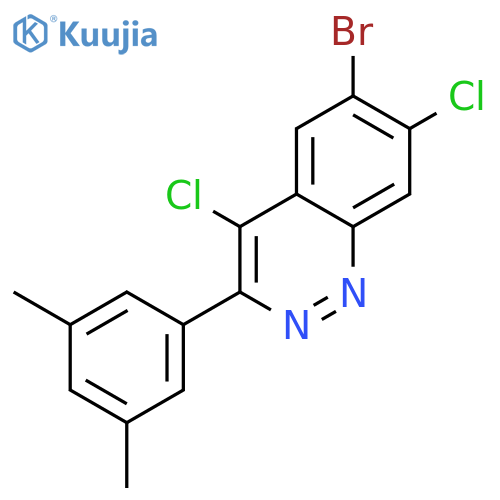 6-Bromo-4,7-dichloro-3-(3,5-dimethylphenyl)cinnoline structure