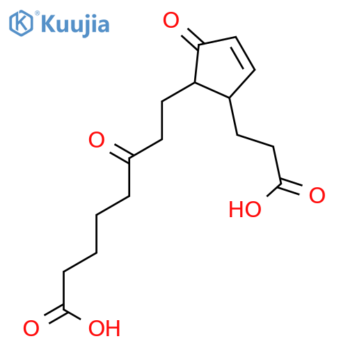 8-[(1r,2s)-2-(2-carboxyethyl)-5-oxo-3-cyclopenten-1-yl]-6-oxoocta Noic Acid structure