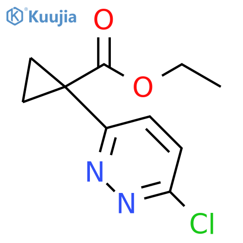 Cyclopropanecarboxylic acid, 1-(6-chloro-3-pyridazinyl)-, ethyl ester structure