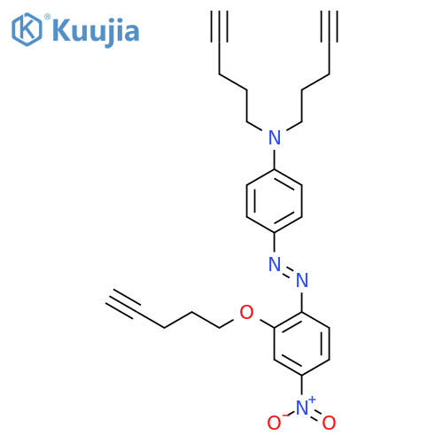 Benzenamine, 4-[2-[4-nitro-2-(4-pentyn-1-yloxy)phenyl]diazenyl]-N,N-di-4-pentyn-1-yl- structure