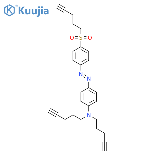Benzenamine, N,N-di-4-pentyn-1-yl-4-[2-[4-(4-pentyn-1-ylsulfonyl)phenyl]diazenyl]- structure
