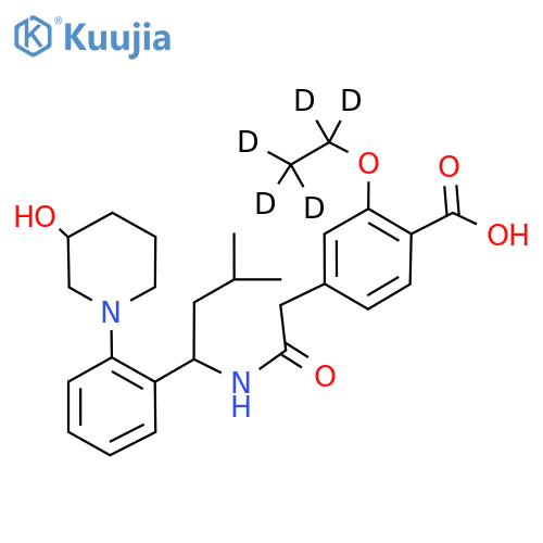 3’-Hydroxy Repaglinide-d5 (Mixture of Diastereomers) structure