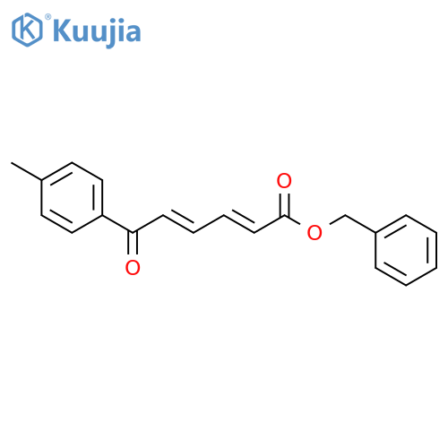 2,4-Hexadienoic acid, 6-(4-methylphenyl)-6-oxo-, phenylmethyl ester, (2E,4E)- structure