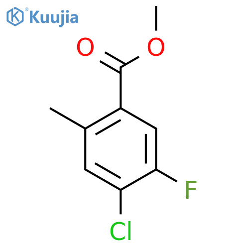 Methyl 4-chloro-5-fluoro-2-methylbenzoate structure