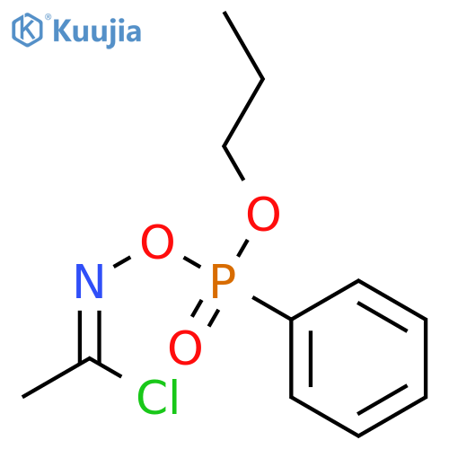 Ethanimidoyl chloride,N-[(phenylpropoxyphosphinyl)oxy]- (9CI) structure