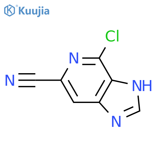 4-chloro-3H-imidazo[4,5-c]pyridine-6-carbonitrile structure