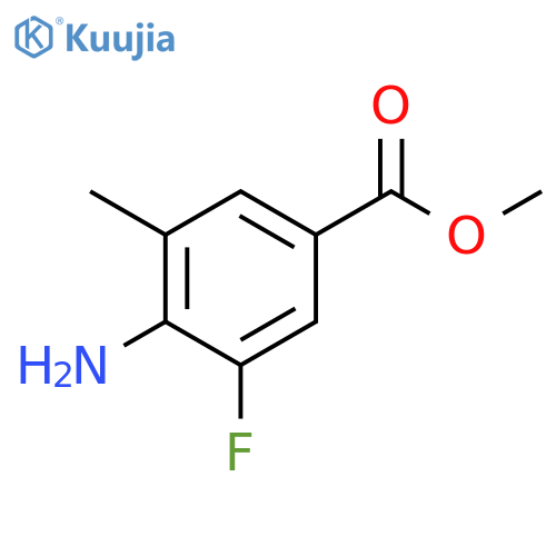 methyl 4-amino-3-fluoro-5-methylbenzoate structure