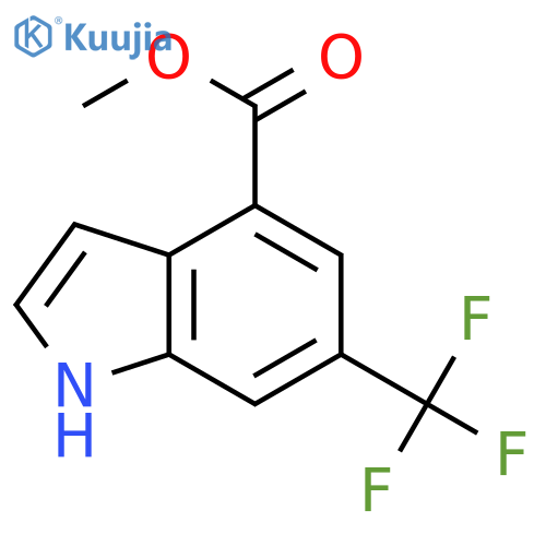 methyl 6-(trifluoromethyl)-1H-indole-4-carboxylate structure