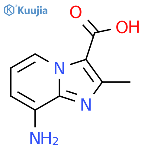 8-Amino-2-methylimidazo[1,2-a]pyridine-3-carboxylic acid structure