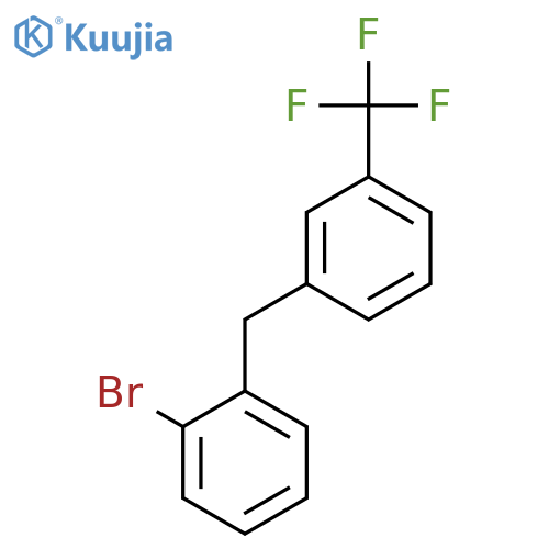 Benzene, 1-bromo-2-[[3-(trifluoromethyl)phenyl]methyl]- structure
