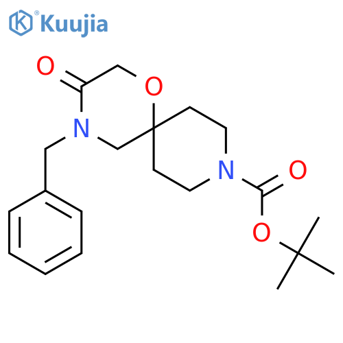 tert-Butyl 4-benzyl-3-oxo-1-oxa-4,9-diazaspiro[5.5]undecane-9-carboxylate structure