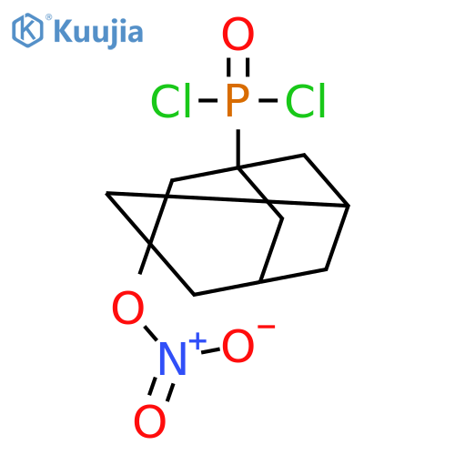 Phosphonic dichloride, [3-(nitrooxy)tricyclo[3.3.1.13,7]dec-1-yl]- structure