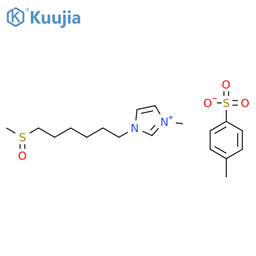 1-Methyl-3-6-(methylsulfinyl)hexylimidazolium p-Toluenesulfonate structure