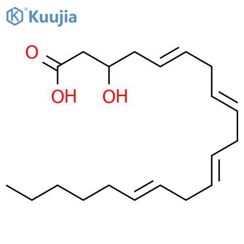5,8,11,14-Eicosatetraenoicacid, 3-hydroxy-, (5Z,8Z,11Z,14Z)- structure