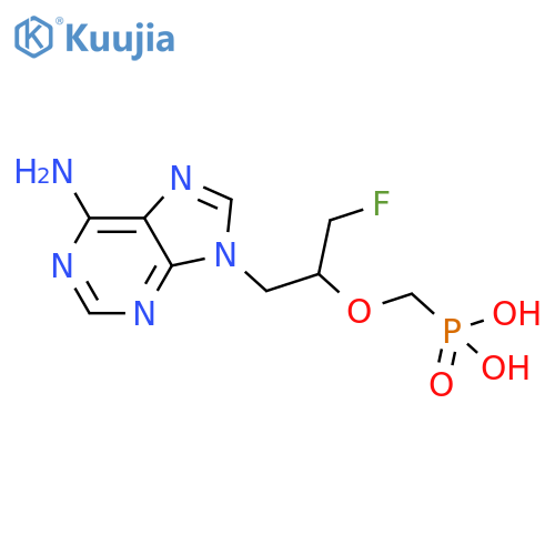 Phosphonic acid,P-[[2-(6-amino-9H-purin-9-yl)-1-(fluoromethyl)ethoxy]methyl]- structure