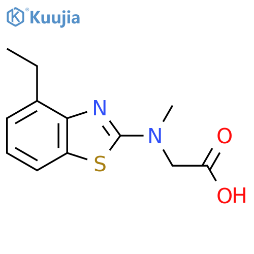 N-(4-Ethyl-1,3-benzothiazol-2-yl)-N-methylglycine structure